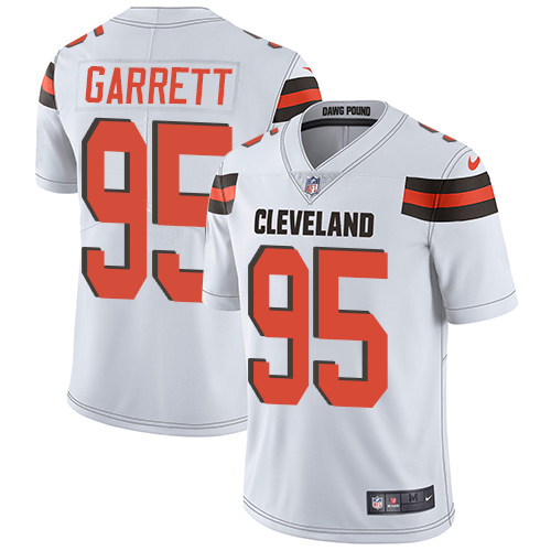 2019 men Cleveland Browns #95 Garrett white Nike Vapor Untouchable Limited NFL Jersey->cleveland browns->NFL Jersey
